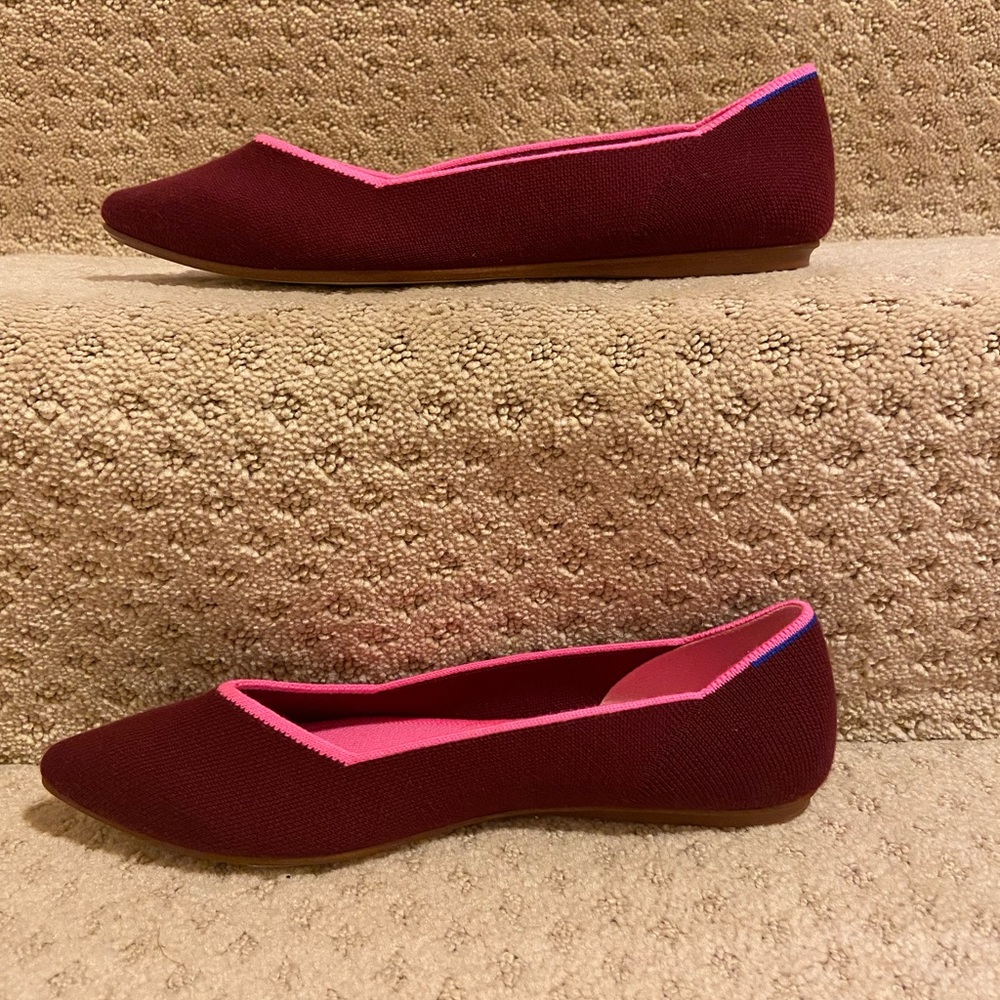 Rothy’s Merino Wool Points In Currant - Size 9 - image 5